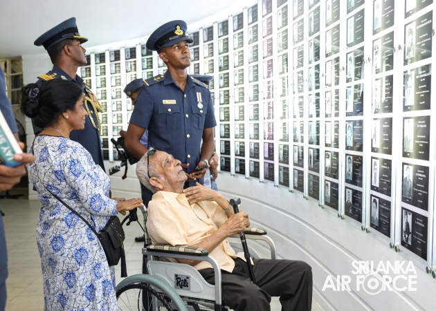 SLAF FALLEN WAR HEROES HONOURED AT THE WAR HEROES MONUMENT SLAF TRADE TRAINING SCHOOL, EKALA